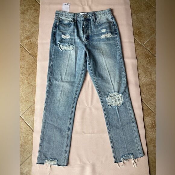 Sam Edelman Jeans Stiletto Straight High Rise Light Size 10 - Picture 3 of 8